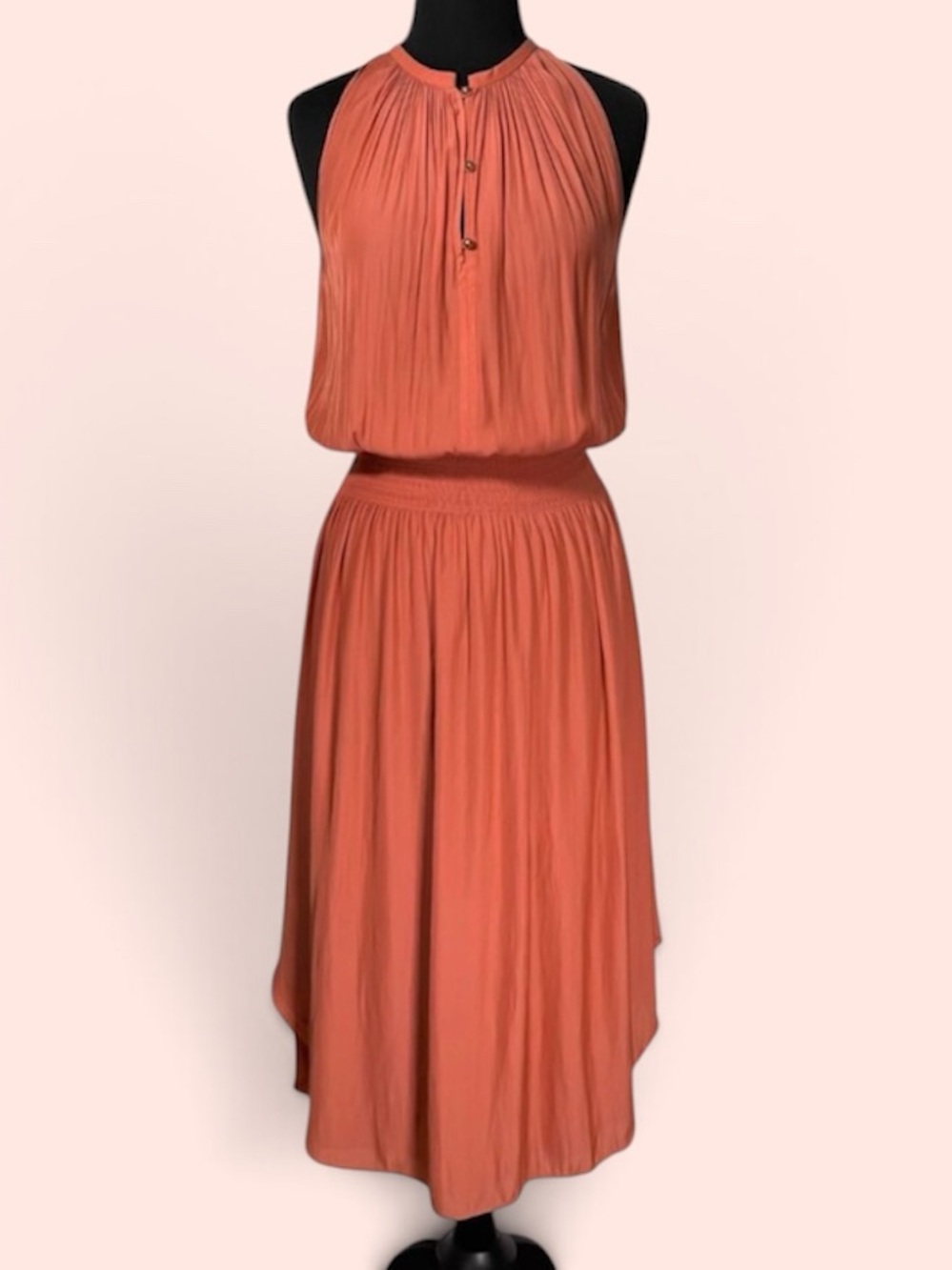 RAMY BROOK Coral Beatrice Midi Dress